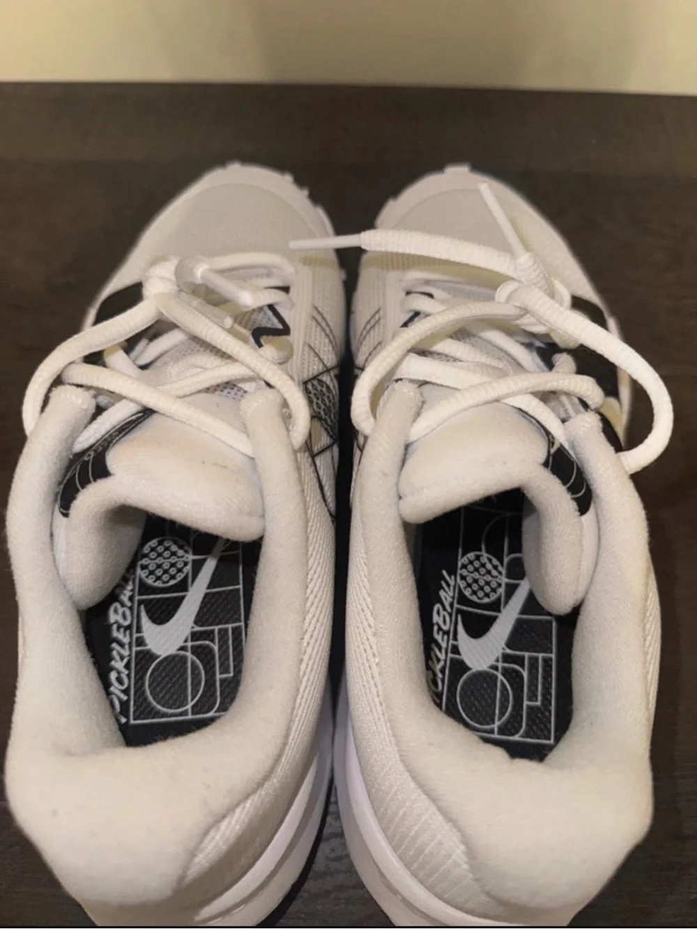 Nike White and Black Women's Sneakers